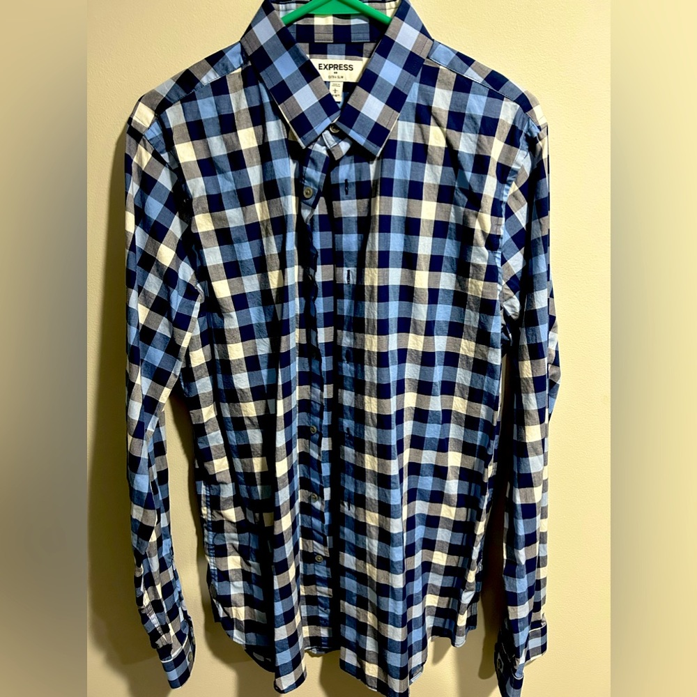 Express Large blue checkered